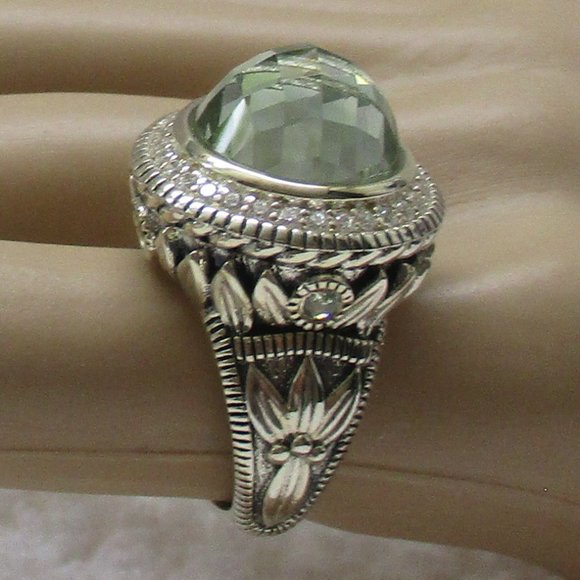 Seidengang Mint Quartz & Diamonique Ring - Picture 13 of 15